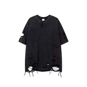 Camiseta de Verano para Hombre, Estilo Acid Wash, Streetwear, Hip Hop, 100% Algodón, Camisetas Acid Wash, Camiseta Vintage Oversize - Product Image 3