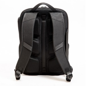 Large capacity multifunctional business <b>backpack</b> dark grey leather <b>backpack</b> <b>waterproof</b> fabric suitable for business people - Product Image 4