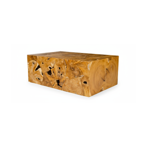 Table basse artisanale durable pour salon, en teck rustique, collection ARTERRA de luxe premium. - Product Image 2