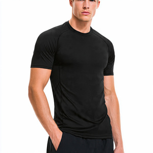 Camiseta Deportiva de Compresión para Hombre, Manga Corta, Cuello Redondo, Ligera, 100% Poliéster, Ajustada, para Entrenamiento - Product Image 4