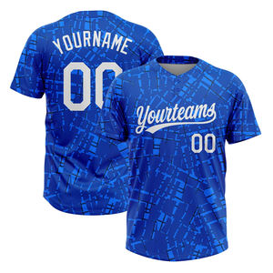 Camisetas de Manga Corta para Hombre, Ligeras, Estampadas de Alta Calidad, con Dos Botones, Logotipo Personalizado, Jersey de Béisbol y Sóftbol, Transpirable y de Secado Rápido - Product Image 1