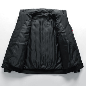 Nouvelle Collection Hiver 2026 – Manteau Parka Matelassé Épais et Chaud pour Homme, Réversible, Coupe-Vent et Imperméable, avec Capuche, Couleur Unie - Product Image 5