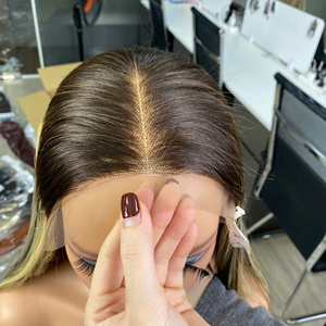 Perruque en cheveux humains vierges vietnamiens 100% naturels, prix de gros. Extensions de cheveux couleur blond piano, super double drawn - Product Image 1