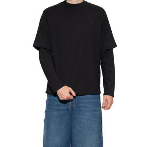 Camisetas de Doble Capa Personalizadas, Camiseta de Manga Larga para Hombre de Doble Capa, Impresión DTG de Alta Calidad, Camisetas de Doble Capa para Hombre - Product Image 2