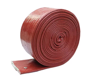 Gaine en caoutchouc de silicone flexible de protection thermique, gaine ignifuge en fibre de verre - Product Image 4