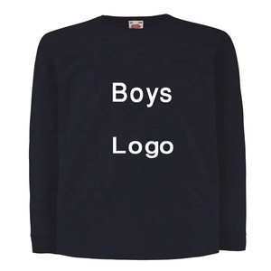 BD เสื้อยืดเด็กแขนยาวสำหรับเด็กผู้ชายสีและโลโก้ลำลองแบบกำหนดเองแห้งเร็ว - Product Image 1