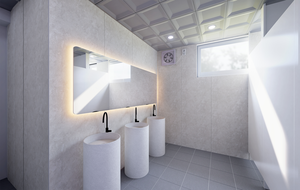 Panel de pared PS Panel de pared impermeable para uso interior Fácil de instalar y duradero Calidad duradera WJC_MI - Product Image 2