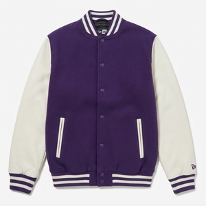 แจ็คเก็ตเบสบอลแบบ Letterman คุณภาพสูงสำหรับฤดูหนาว ปักลาย แขนหนัง ผลิตตามแบบ OEM ODM  รับสั่งทำตามแบบ - Product Image 1