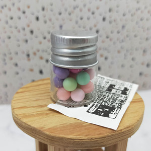 Miniature Colorful Candy Jar Glass Dollhouse Accessory Decoration 1:12 <b>Scale</b> DIY Craft Item for Age 14+ - Product Image 4