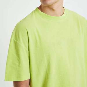 T-shirt surdimensionné pour hommes en coton, coupe ample, streetwear décontracté, manches courtes, col rond, mode estivale - Product Image 3