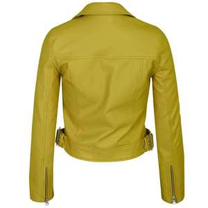 Veste en cuir pour femme au design classique et nouveau, en toile respirante, de haute qualité, personnalisable, pour l'extérieur, avec col détachable, sur mesure - Product Image 2