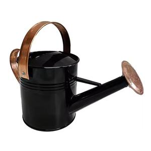 Arrosoir standard en métal rouge fini pour plantes d'intérieur et d'extérieur, support de pot de fleurs, arrosoirs anti-fuite - Product Image 4