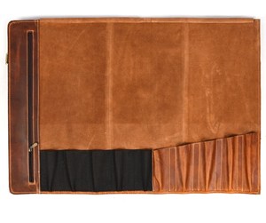 Premium Handmade Genuine Leather <b>Roll</b> Bag – Vintage Travel & <b>Tool</b> Carry Case with Adjustable Strap - Product Image 5