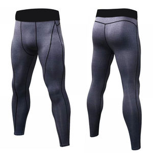 Pantalon de compression MMA bleu pour homme Bright Way International, ajusté, respirant, long, avec logo imprimé - Product Image 2