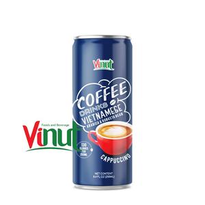 เครื่องดื่มกาแฟกระป๋อง 250 มล. อาราบิก้าและโรบัสต้า คาปูชิโน่ รับผลิตแบบ OEM ODM แบรนด์ส่วนตัว - Product Image 2