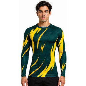 Quick Dry Workout Wear <b>Men</b> <b>Compression</b> <b>Shirts</b> Gym Clothing Training Wear <b>Men</b> <b>Compression</b> <b>Shirts</b> - Product Image 4