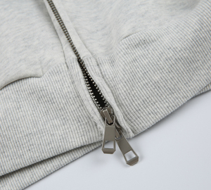 Sweat-shirt à capuche zippé pour homme, couleur unie, en molleton de coton, décontracté, avec poche, coupe classique, pour l'automne - Product Image 6