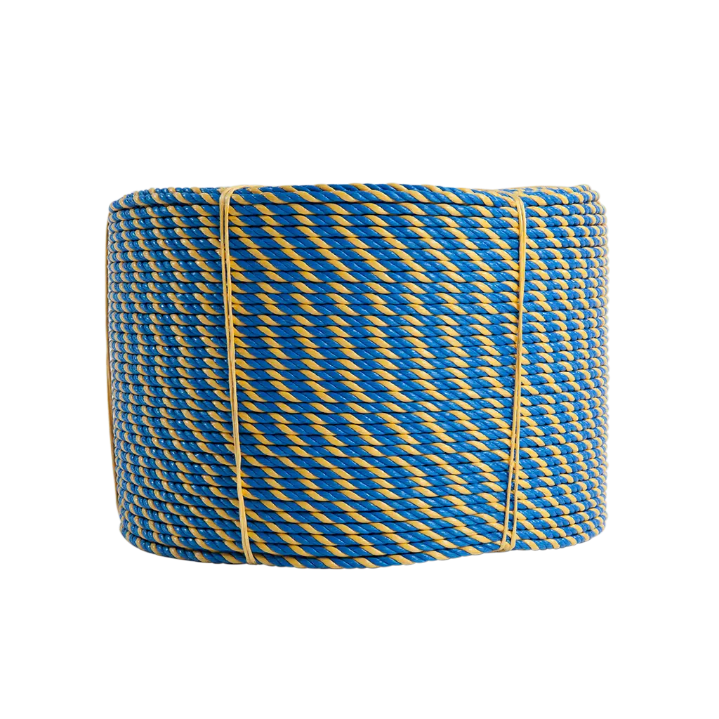 6mm 8mm 3 strand Danline PP Material twisted plastic Polypropylene Rope packaging rope twine string