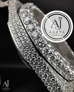 Montre mécanique en acier inoxydable incrustée de diamants, style quartz de luxe, analogique, avec lunette en cristal, bracelet, montre habillée pour cadeau - Product Image 3