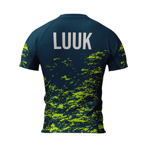 T-shirt de sport pour homme personnalisé, anti-bactérien, respirant, à séchage rapide, coupe classique, 100% polyester, imprimé par transfert thermique - Product Image 3