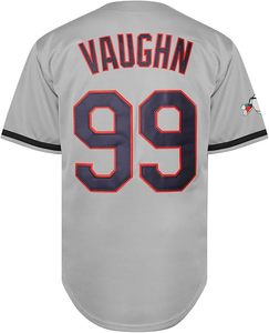 Men's Ricky Vaughn 99 Movie Baseball Jersey,90s <b>Hip</b> Hop Clothing Stitched Sports Fan Shirt Jersey Navy Grey White - Product Image 3