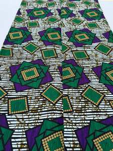 Tela de Algodón Ankara con Estampado Africano Personalizado, Nueva, para Confección de Ropa, Bolsos, Manualidades, Textiles de Moda, Senegal OEM - Product Image 4