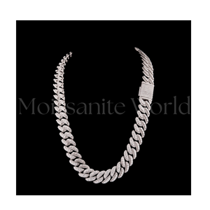 Suministro Directo de Fábrica: Cadena Cubana de Plata 925 para Hombre y Mujer, Collar de Moda Hip Hop, Joyería de Moda, Regalo en Oferta - Product Image 1