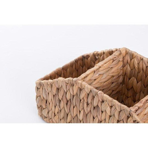 Handcrafted Natural Water Hyacinth Multifunctional Simple Design Utensil Organizer Biodegradable Kitchen Storage Basket - Product Image 4
