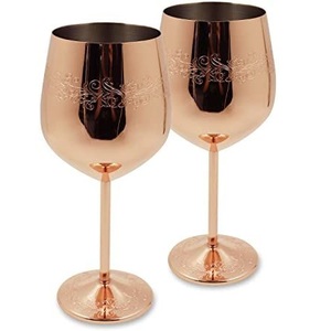 Juego de Copas de Vino de Latón Premium, Copas Doradas, Elegante Vajilla para Bodas, Fiestas, Decoración del Hogar, Colección de Regalos - Product Image 2