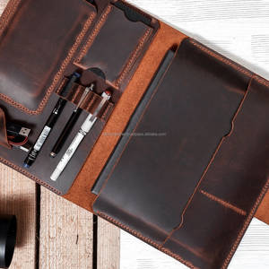 กระเป๋าเอกสารหนังแบบพกพาสำหรับธุรกิจใส่เอกสาร A5โลโก้ได้ตามต้องการ - Product Image 6