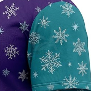 Maillot de baseball de Noël en tissu à séchage rapide, avec un style festif et des coutures renforcées pour une utilisation active saisonnière - Product Image 5