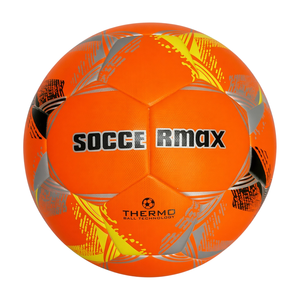 Ballon de football Soccermax taille 5, ballon de match officiel, PU laminé, ballon d'entraînement, logo personnalisé, orange - Product Image 2