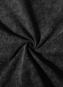 Men's Black Cotton Solid Knitted Oversized T-Shirt with Eye Print Street Style O-Neck Short Sleeve - Product Image 5