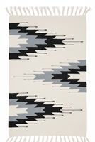 Tapis de couloir/tapis en coton tissé à la main, moderne, moelleux, lavable en machine, réversible, pour voyage, camping, maison, pique-nique, prière, motif floral