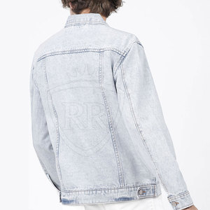 Factory Manufacture New Arrival Long Sleeve Men Jeans <b>Jacket</b> Front Logo Customized Wholesale 100% Cotton Breathable Casual - Product Image 6