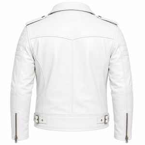 Men's Black Genuine Leather Winter Casual Stand Collar Tanned Moto <b>Biker</b> <b>Jacket</b> with Zipper Closure Belted Waist OEM Service - Product Image 3
