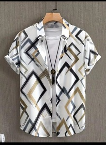 เสื้อเชิ้ตทำงานผู้ชายลายดอกไม้และลายสก็อตแบบสั่งทำพิเศษสำหรับฤดูร้อน รุ่นใหม่ ผ้ากันยับ ระบายอากาศ แห้งเร็ว พิมพ์ลาย 3 มิติ ติดกระดุมแถวเดียว - Product Image 6