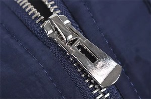 Men Navy Bomber <b>Jacket</b> Slim Fit <b>Zip</b> <b>Up</b> Stand Collar Lightweight Nylon Coat Dark Blue Casual Custom Embroidered Logo <b>Jacket</b> - Product Image 4