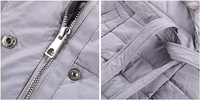 Manteau long tendance pour femme – Manteau d'hiver élégant, chaud et respirant en toile coupe-vent – Trench décontracté en tricot uni