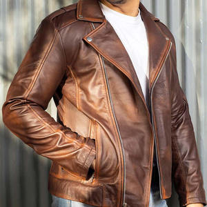 New Style 2026 <b>Men</b> <b>Leather</b> <b>Jacket</b> Genuine Cowhide <b>Leather</b> <b>Jacket</b> High Quality OEM Supplier - Product Image 4