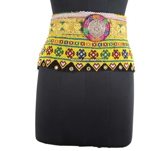 Vintage Belt Belly Dance Bead Afghani Traditional Waist Belt Kuchi Tribal BB058 <b>Old</b> Banjara Real Vintage Handmade Beaded Belts - Product Image 1
