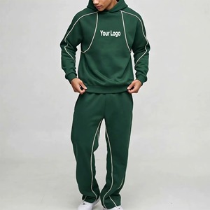 Traje Deportivo Personalizado con Logotipo para Hombre, Pantalones Deportivos con Capucha de Alta Calidad, 100% Algodón, Conjunto de Dos Piezas para Correr - Product Image 1