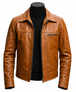 Veste en cuir de haute qualité, très élégante et stylée - Product Image 3