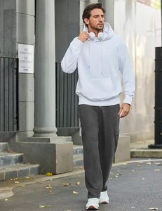 Pantalon de survêtement cargo pour homme, coupe droite, ample, avec poches, idéal pour la gym et la détente - Product Image 2