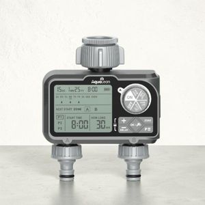Digital Faucet <b>Timer</b> LCD Dual Channel Durable Plastic Odd Even Modes Garden Controller - Product Image 2