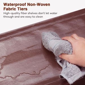 Scarpiera Ultra Capiente da 100 cm a 8 Livelli in Tessuto Non Tessuto e Struttura in Acciaio - Product Image 3