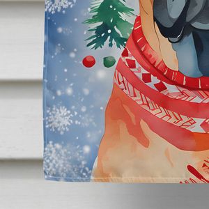 Mastín Navidad gran porche poste decorativo patio Banner Multicolor poliéster tamaño de la casa colgante de pared ilustraciones bandera Multicolor - Product Image 4