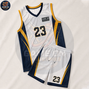 OEM ODM Men's Sleeveless Jersey Shorts Quick Dry Sportswear Team Training Game Athletic Apparel Custom Basketball Uniform Set - Product Image 3