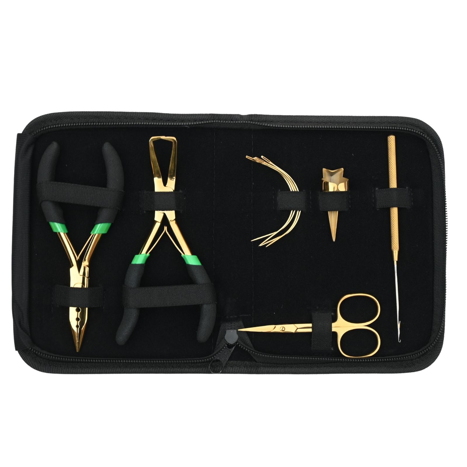 Gold Hair Extension tools kit