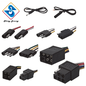 2 Way Trail Double <b>Plug</b> Harness Auto Farm Marine Connector Wiring Harness - Product Image 4